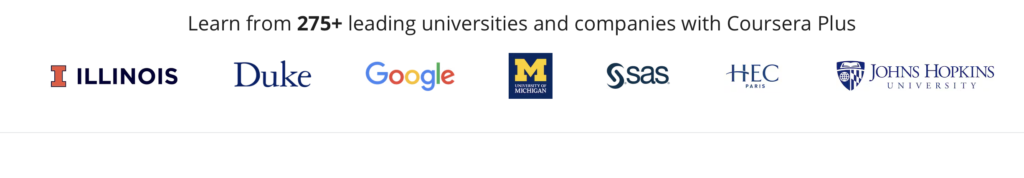 Coursera vs Simplilearn: Partnering Universities and Companies with Coursera.